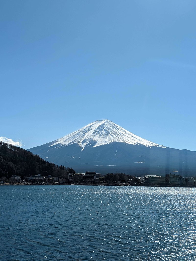 mt fuji from a train